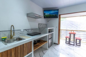 Studio with AC, Smart TV, Kitchen, Bath Pool 6